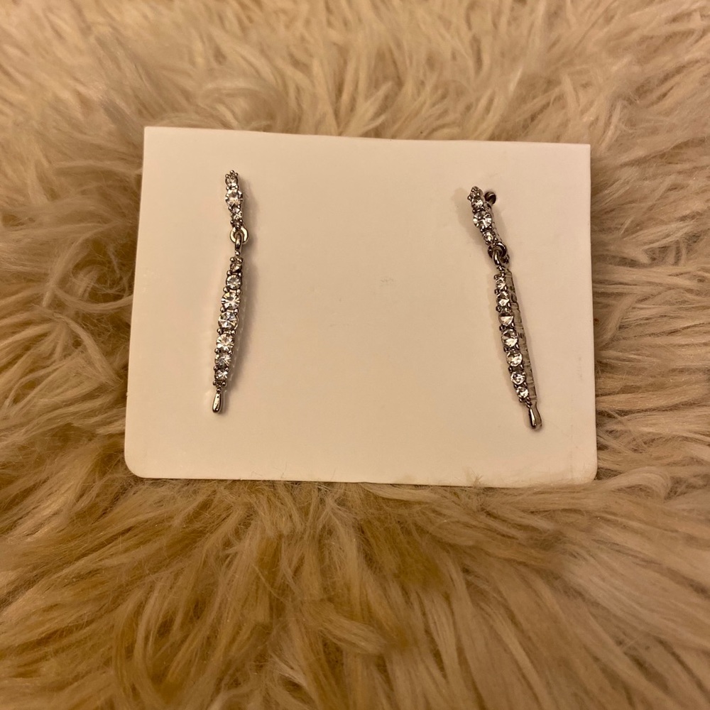 Icicle diamond earrings